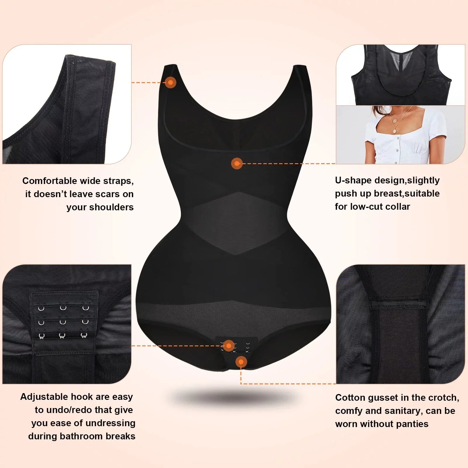  Breathable Open Bust Corset