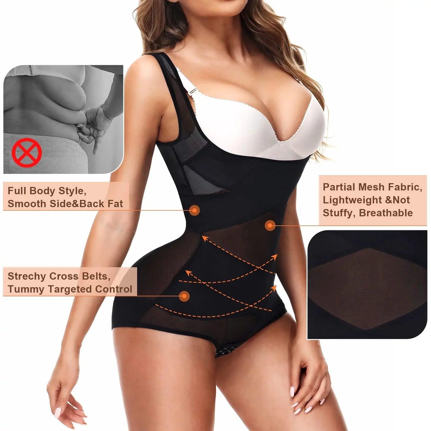  Breathable Open Bust Corset