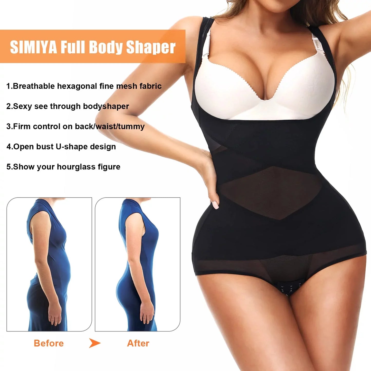  Breathable Open Bust Corset